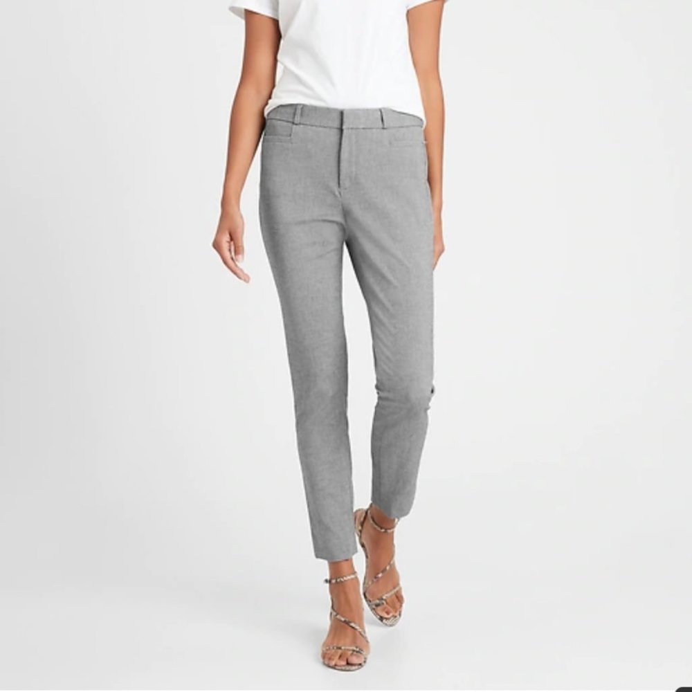 Banana Republic Mid-Rise Sloan Pant Gray 8